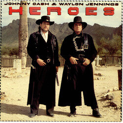 Johnny Cash / Waylon Jennings Heroes Vinyl LP USED