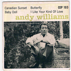 Andy Williams Canadian Sunset USED VINYL 7INCH 45 RPM EP