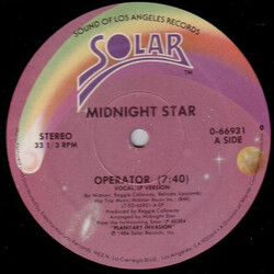 Midnight Star Operator USED VINYL 12INCH 33 S RPM STEREO