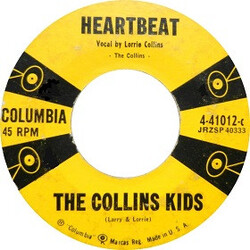 The Collins Kids Heartbeat / Party USED VINYL 7INCH 45 RPM SINGLE
