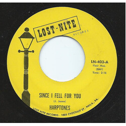 The Harptones Since I Fell For You / Oobidee-Oobidee-Oo USED VINYL 7INCH 45 RPM SINGLE REISSUE