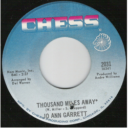 Jo Ann Garrett Thousand Miles Away / Just Say When Vinyl 7" USED