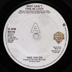 Van Halen Why Can't This Be Love USED VINYL 7INCH SINGLE 45 RPM