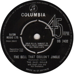 The Baby Dolls (5) / Geoff Love & His Orchestra The Bell That Couldn't Jingle / We're No Angels USED VINYL 7INCH 45 RPM SINGLE