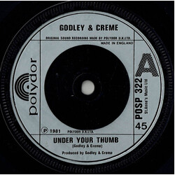 Godley & Creme Under Your Thumb USED VINYL 7INCH 45 RPM SINGLE