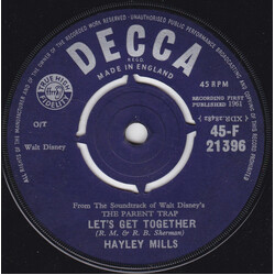 Hayley Mills Let's Get Together USED VINYL 7INCH 45 RPM