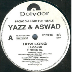 Yazz / Aswad How Long USED VINYL 12INCH 33 S RPM PROMO