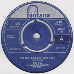 Kiki Dee Why Don't I Run Away From You ? / Small Town VINYL 7" USED