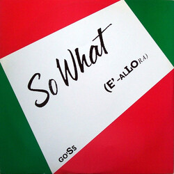 Go'Ss So What (E'-Allora) USED VINYL 12INCH 45 RPM