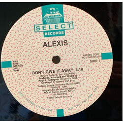 Alexis (3) Don't Give It Away USED VINYL 12INCH 33 S RPM SINGLE PROMO