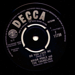 Brian Poole & The Tremeloes Do You Love Me Vinyl 7" USED