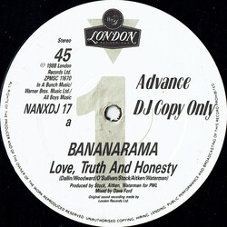 Bananarama Love, Truth And Honesty VINYL 12" USED