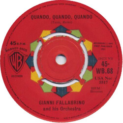 Orchestra Gianni Fallabrino Quando, Quando, Quando Vinyl 7" USED