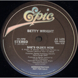 Betty Wright She's Older Now USED VINYL 12INCH 33 S RPM PROMO