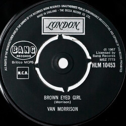 Van Morrison Brown Eyed Girl / Goodbye Baby (Baby Goodbye) USED VINYL 7INCH 45 RPM REISSUE
