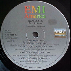 Dan Seals San Antone Vinyl LP USED