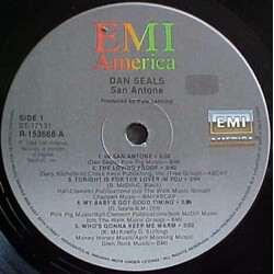 Dan Seals San Antone Vinyl LP USED