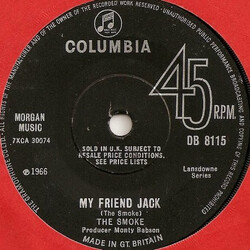 The Smoke My Friend Jack USED VINYL 7INCH 45 RPM