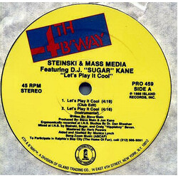 Steinski & Mass Media Let's Play It Cool USED VINYL 12INCH 45 RPM PROMO