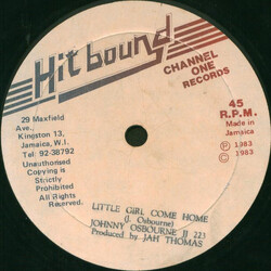 Johnny Osbourne Little Girl Come Home USED VINYL 12INCH 45 RPM