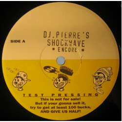 DJ Pierre / Shock Wave Encore War Drums / Wonderful USED VINYL 12INCH TEST PRESSING