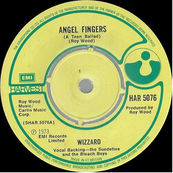 Wizzard (2) Angel Fingers (A Teen Ballad) USED VINYL 7INCH SINGLE 45 RPM