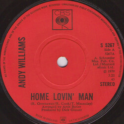 Andy Williams Home Lovin' Man USED VINYL 7INCH 45 RPM SINGLE