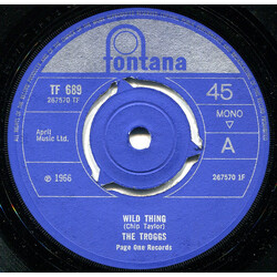 The Troggs Wild Thing USED VINYL 7INCH 45 RPM SINGLE MONO