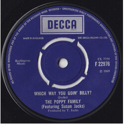 The Poppy Family Which Way You Goin' Billy? Vinyl 7" USED