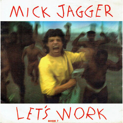 Mick Jagger Let's Work USED VINYL 7INCH 45 RPM SINGLE