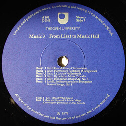 Various Music 3: From Liszt To Music Hall Vinyl LP USED