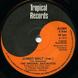 The Skatalites Jumbo Malt USED VINYL 7INCH 45 RPM