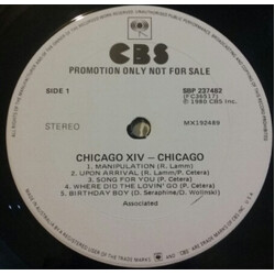 Chicago (2) Chicago XIV Vinyl LP USED