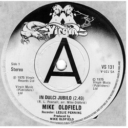Mike Oldfield In Dulci Jubilo / On Horseback USED VINYL 7INCH 45 RPM SINGLE