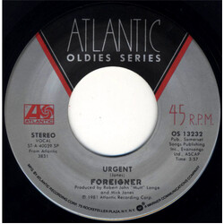 Foreigner Urgent / Waiting For A Girl Like You USED VINYL 7INCH 45 RPM REISSUE STEREO