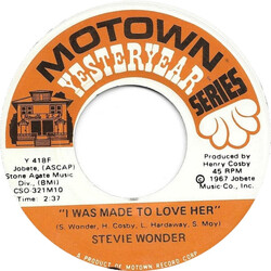 Stevie Wonder I Was Made To Love Her / Shoo Be Doo Be Doo Da Day USED VINYL 7INCH 45 RPM