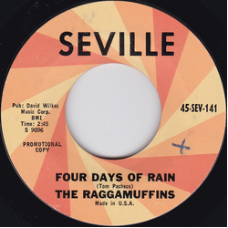 The Raggamuffins Four Days Of Rain / It Wasn't Happening At All Vinyl 7" USED