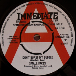 Small Faces / Rod Stewart / P.P. Arnold Don't Burst My Bubble / Come Home Baby VINYL 7" USED