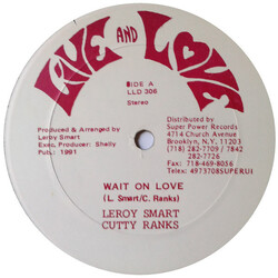 Leroy Smart / Cutty Ranks Wait On Love / True Love Takes Time USED VINYL 12INCH