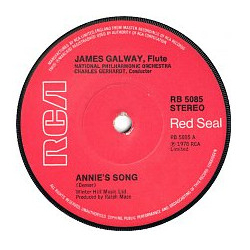 James Galway Annie's Song Vinyl 7" USED