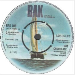 Hot Chocolate Love Is Life USED VINYL 7INCH 45 RPM SINGLE