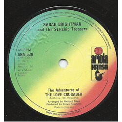 Sarah Brightman / The Starship Troopers The Adventures Of The Love Crusader USED VINYL 7INCH 45 RPM SINGLE