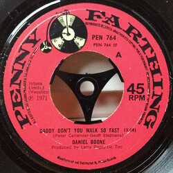 Daniel Boone Daddy Don't You Walk So Fast Vinyl 7" USED