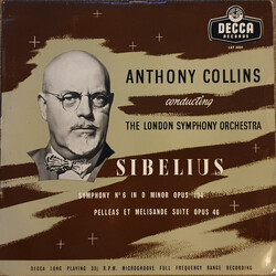 Jean Sibelius / Anthony Collins (2) / London Symphony Orchestra Symphony No. 6 In D Minor Opus 104, Pelléas Et Mélisande Suite Opus 46 Vinyl LP USED