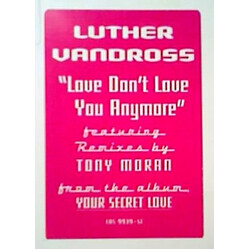 Luther Vandross Love Don't Love You Anymore VINYL 12" USED