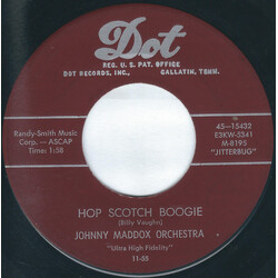 Johnny Maddox And His Orchestra Hop Scotch Boogie USED VINYL 7INCH SINGLE 45 RPM
