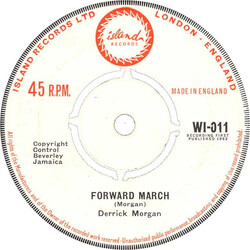 Derrick Morgan Forward March USED VINYL 7INCH 45 RPM