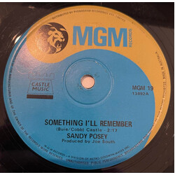 Sandy Posey Something I'll Remember USED VINYL 7INCH SINGLE