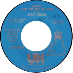 Pat Codd Harry And The Hulahoops USED VINYL 7INCH 45 RPM SINGLE PROMO