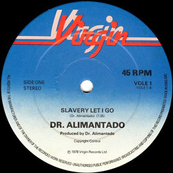 Dr. Alimantado Slavery Let I Go USED VINYL 12INCH 45 RPM